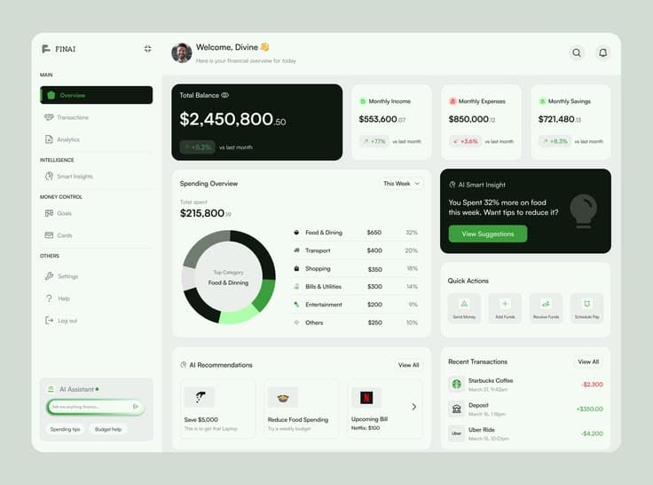 Fintech Dashboard